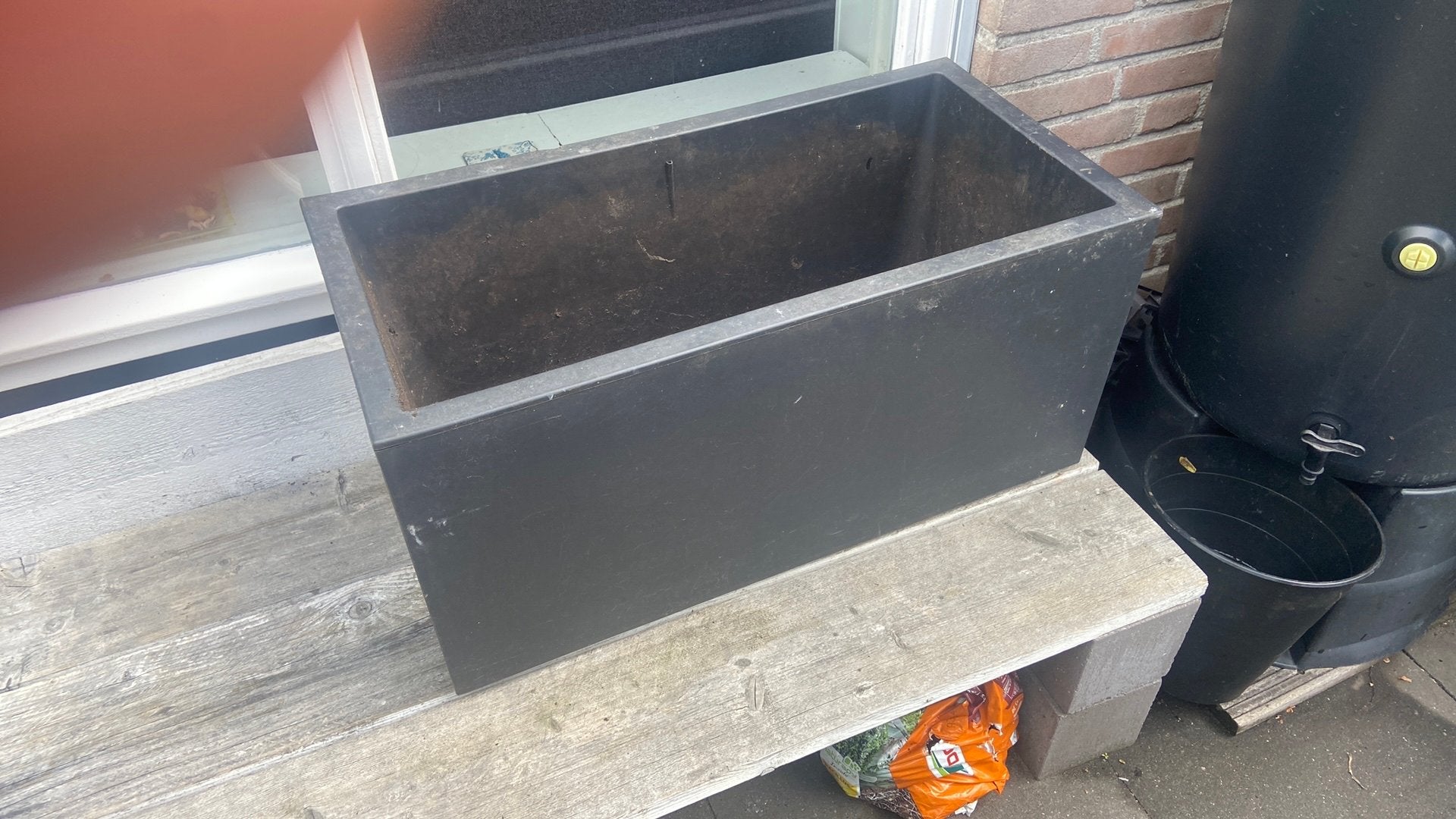Elho kruidenbak, Tuin en Terras, Bloembakken en Plantenbakken, Ophalen, Gebruikt, Rond, Kunststof