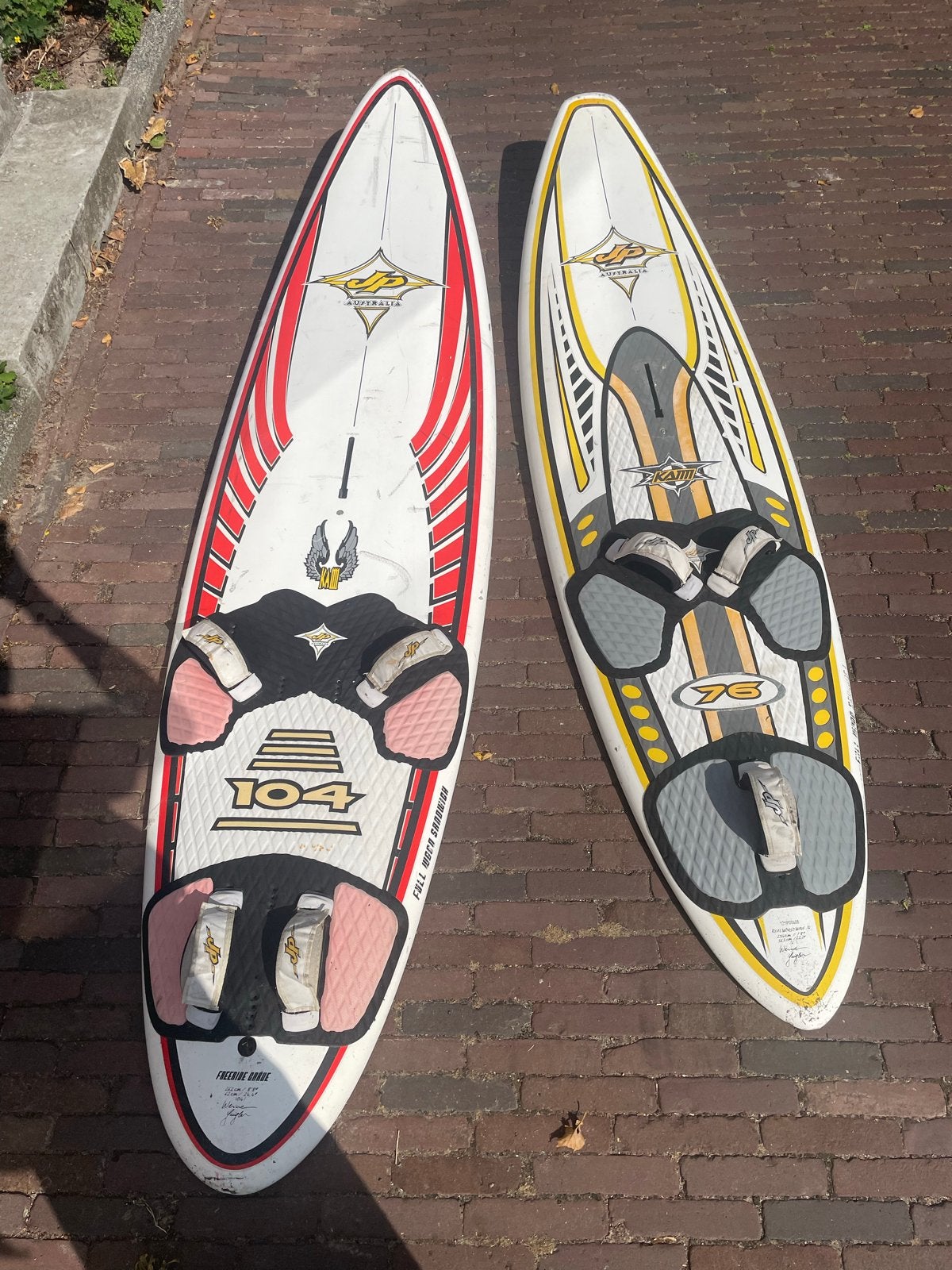 JP Australia Windsurfboards - 104L Freeride & 76L Wave, Watersport en Boten, Windsurfen, Met voetbanden, Minder dan 250 cm, Ophalen of Verzenden