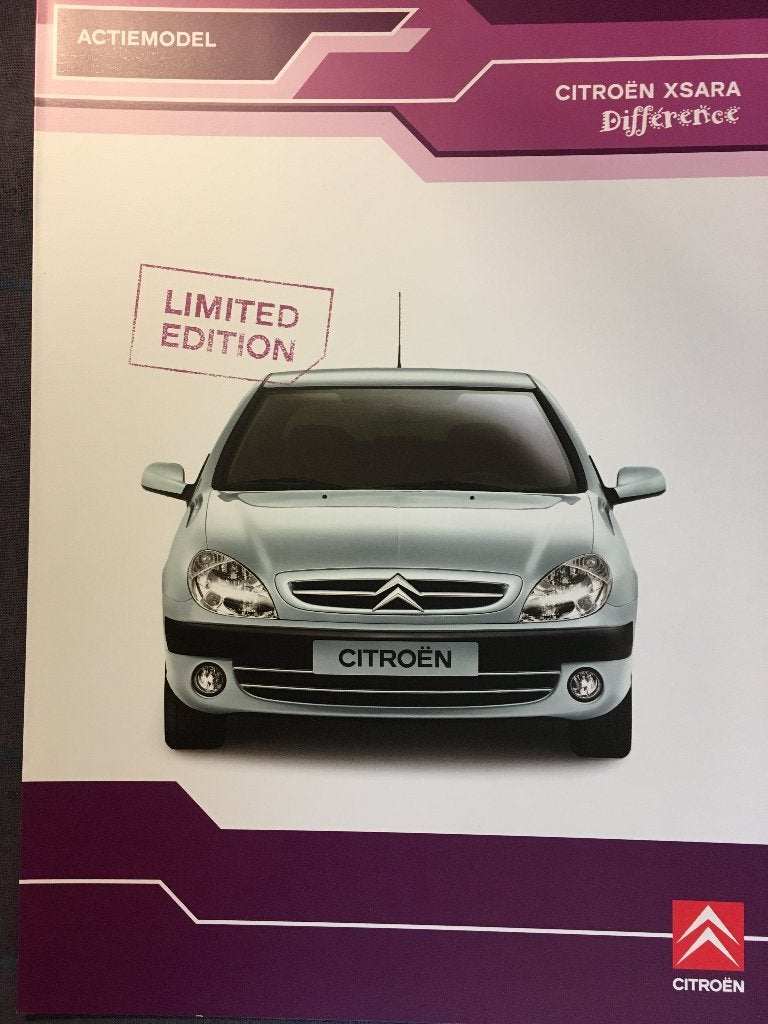 7x Citroën Xsara aktiemodel brochures folders NL PL Japan FR, Ophalen of Verzenden, Zo goed als nieuw, Citroën