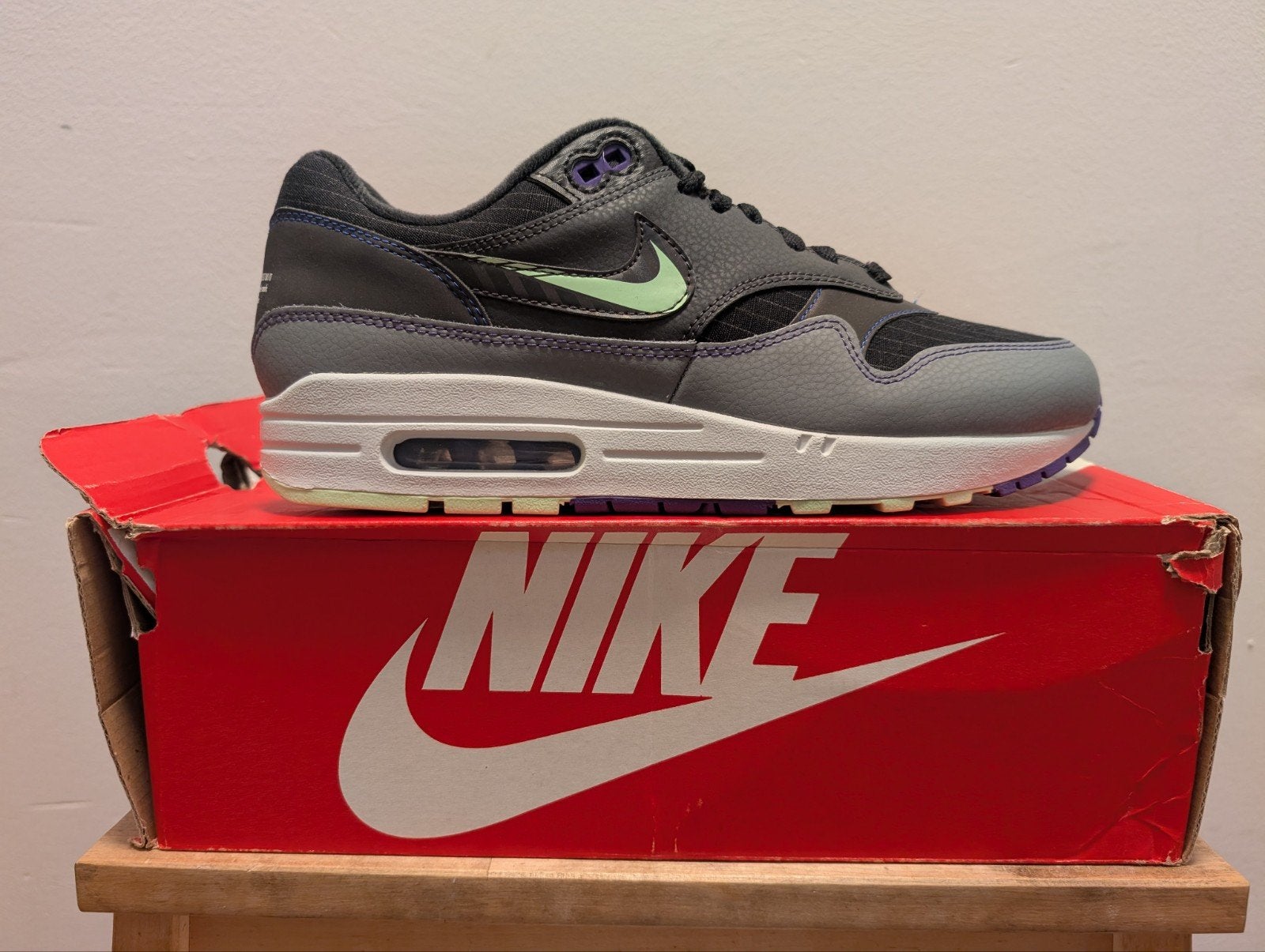 Nike Air Max 1 Future Swoosh Pack 43, Nike air max, Zwart, Nieuw, Ophalen of Verzenden