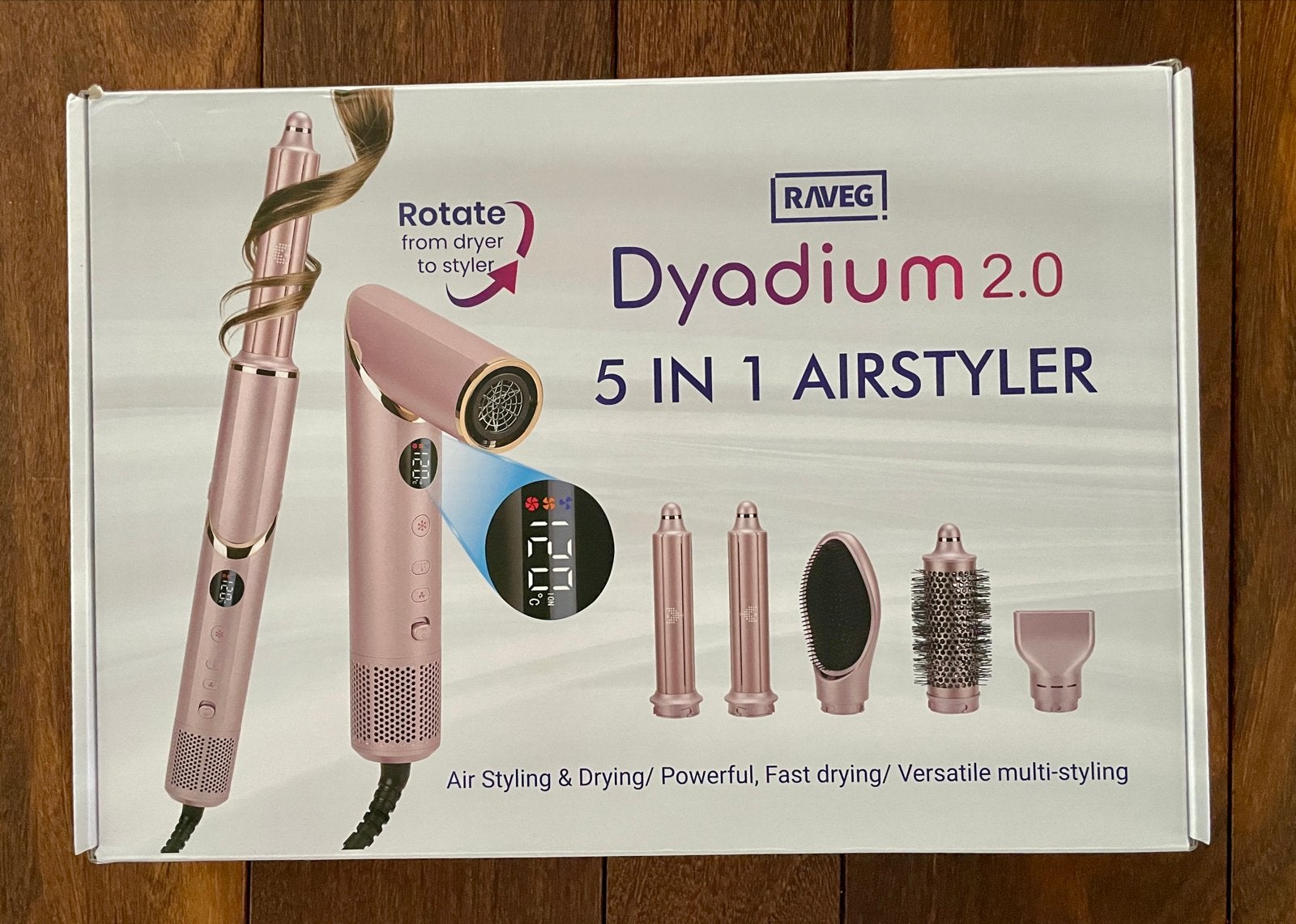 RAVEG Dyadium 2.0 5-in-1 Airstyler - Nieuw in doos, Ophalen of Verzenden, Nieuw, Haarverzorging