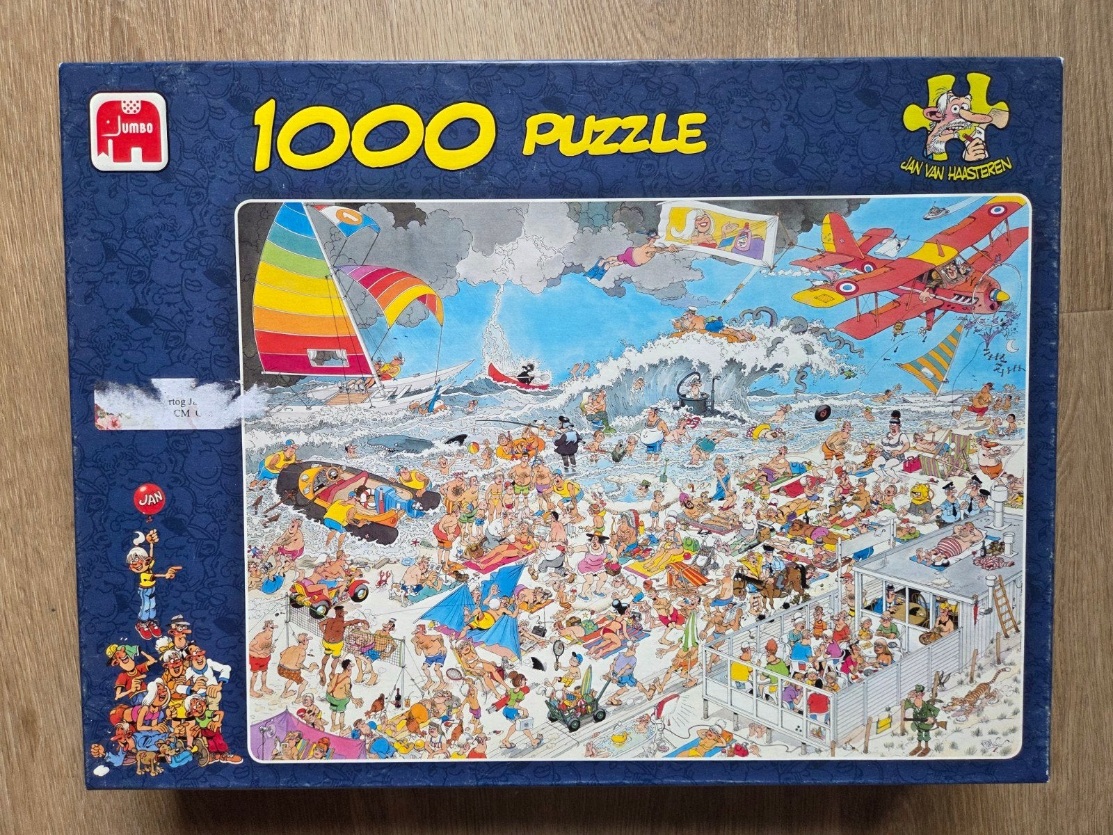 Jan van Haasteren Puzzel 1000 stukjes - Strand, Ophalen, 500 t/m 1500 stukjes, Gebruikt, Legpuzzel