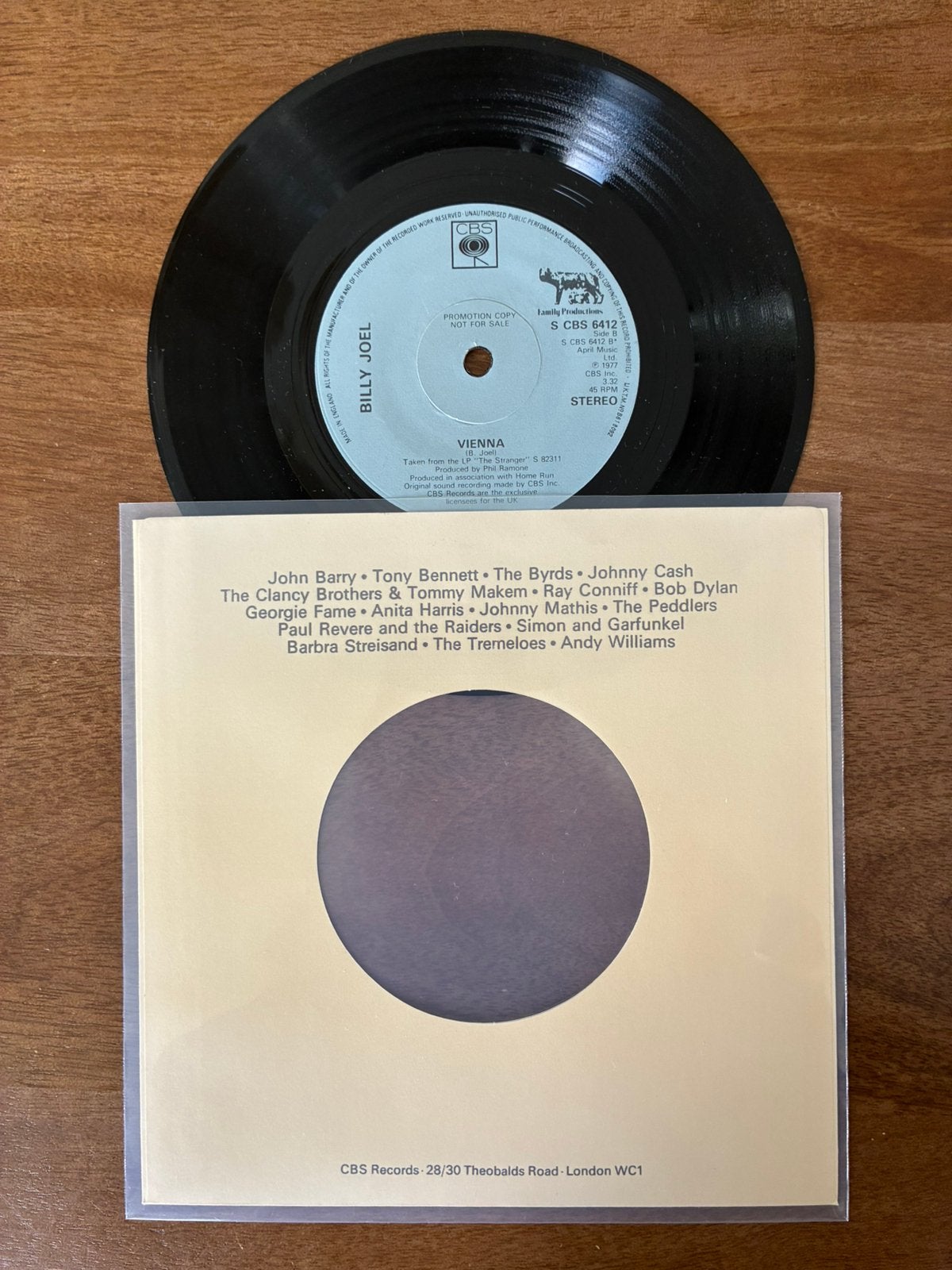 Billy Joel - Vienna / Movin’ out (Anthony’s song), Ophalen of Verzenden, 7 inch