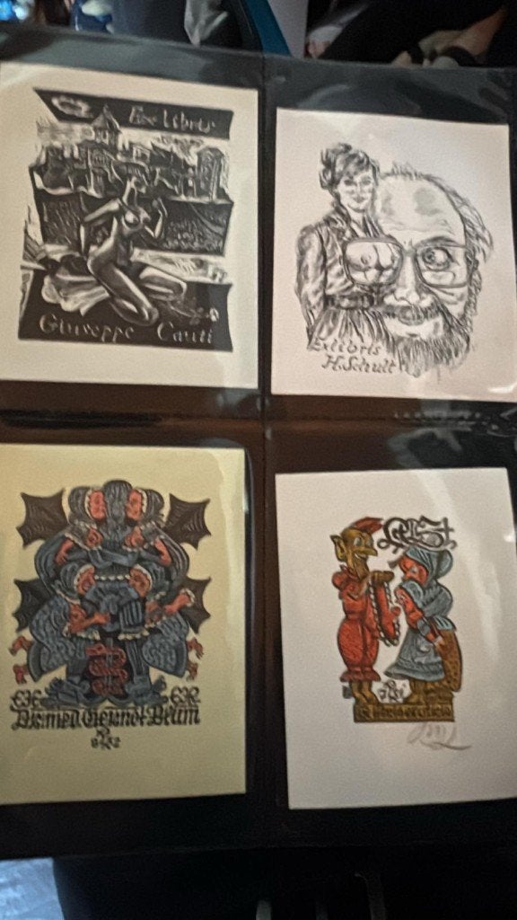 Unieke Collectie Ex Libris & Ruilgrafiek (120 stuks), Ophalen of Verzenden, Cartografie, Ex libris, 1950 - 1999