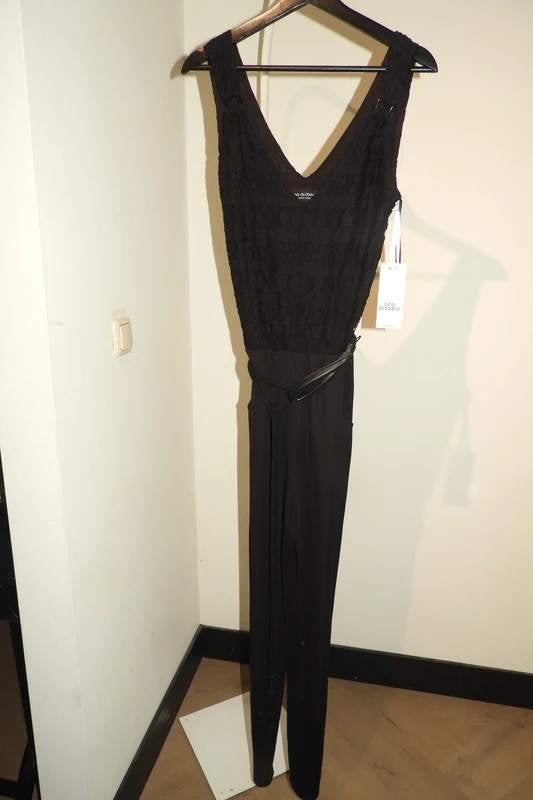Ana Alcazar nieuwe jumpsuit ljifje v hals bewerkt met riem M