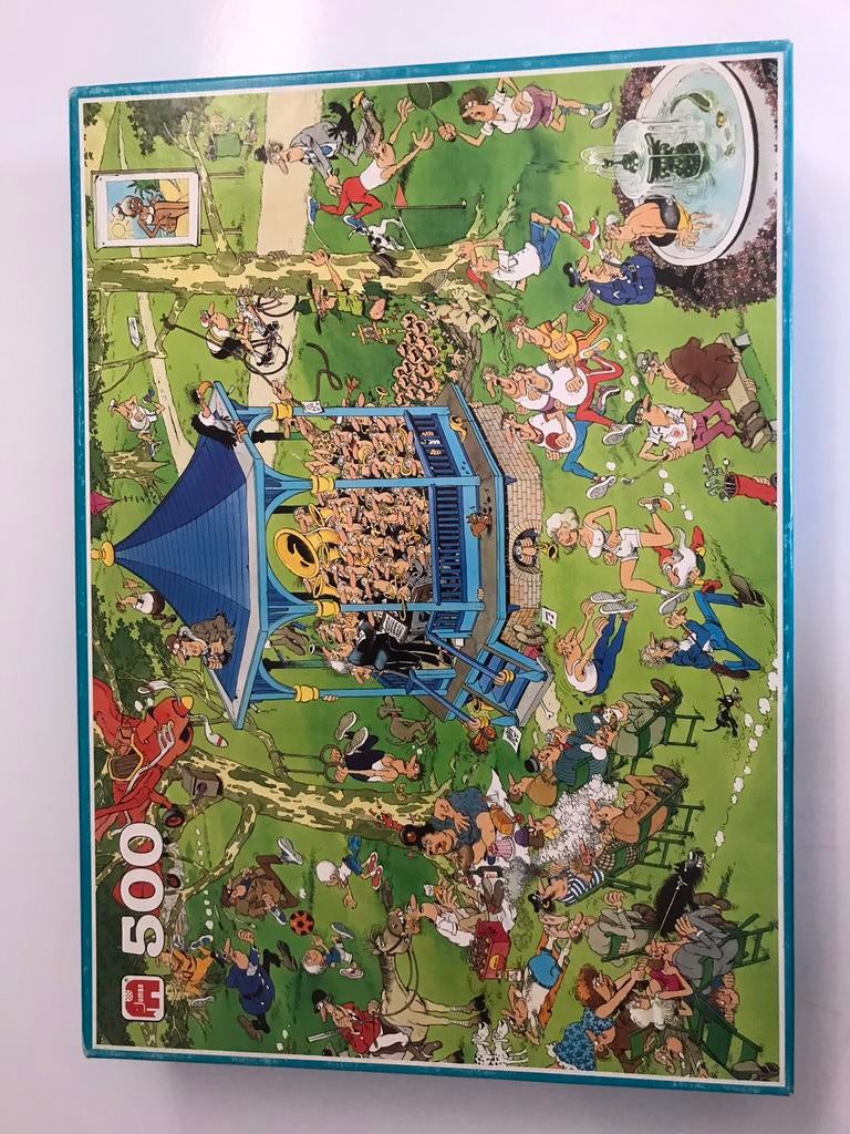 Jan van Haasteren puzzels en zoekboek, Ophalen of Verzenden, 500 t/m 1500 stukjes, Zo goed als nieuw
