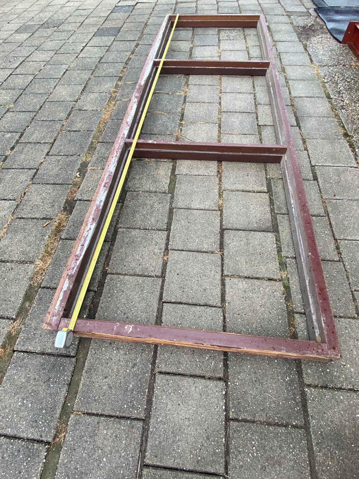 Hardhouten kozijnen 2 stuks gebruikt.   N.O.Z, Ophalen, Gebruikt, Raamkozijn, 75 tot 150 cm