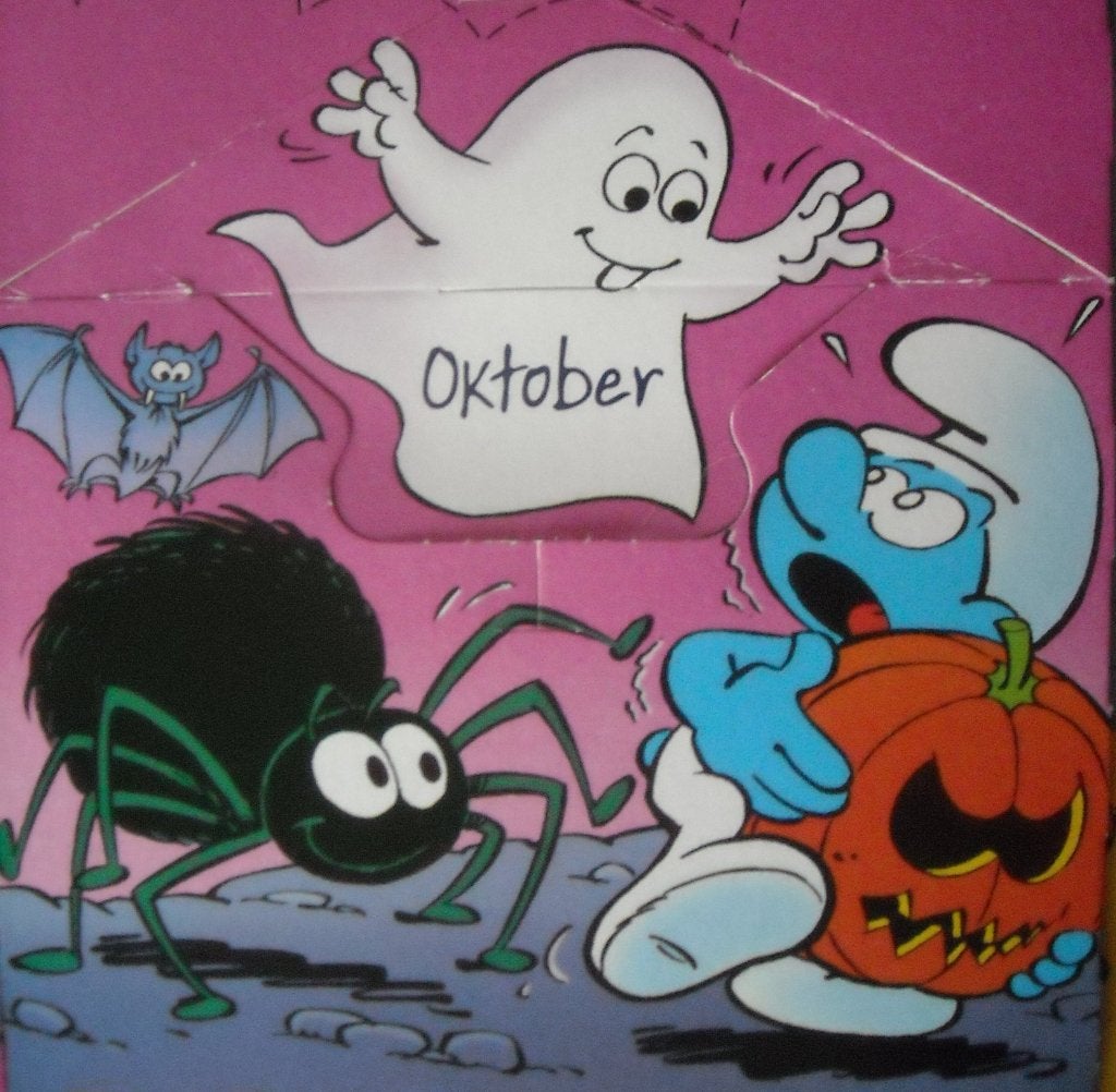 SMURFEN - Halloween Smurf van Pluche, Ophalen of Verzenden, Zo goed als nieuw, Overige Smurfen, Poppetje, Figuurtje of Knuffel