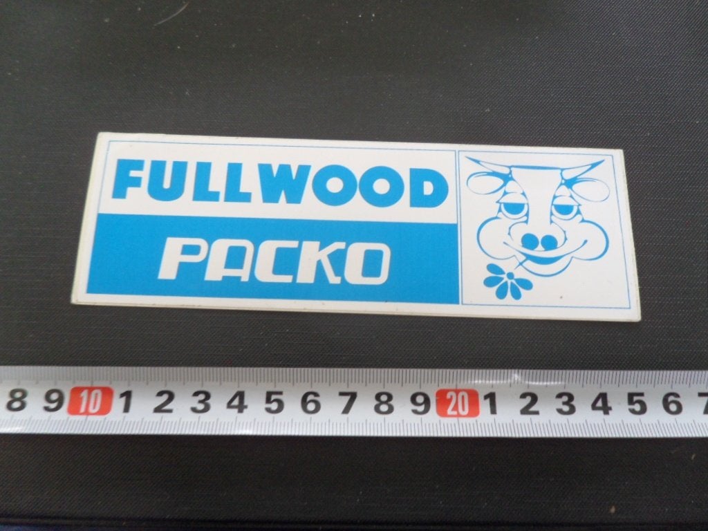 sticker FULLWOOD PACKO, Verzamelen, Ophalen of Verzenden, Zo goed als nieuw