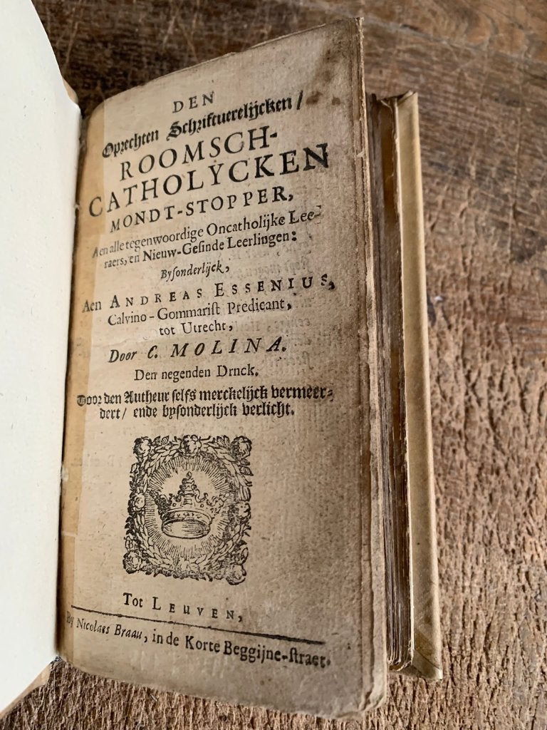 Molina Roomsch Catholijcken Mondtstopper ca 1670, Ophalen of Verzenden