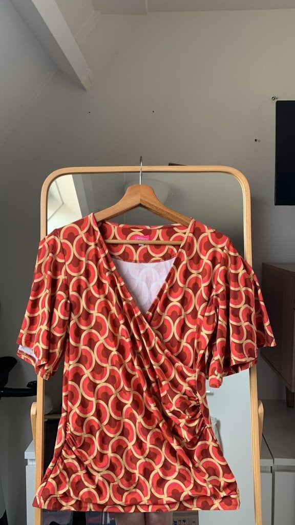 Top Tante Betsy retro/disco/funky, Kleding | Dames, Tops, Maat 38/40 (M), Tante Betsy, Blauw, Ophalen of Verzenden