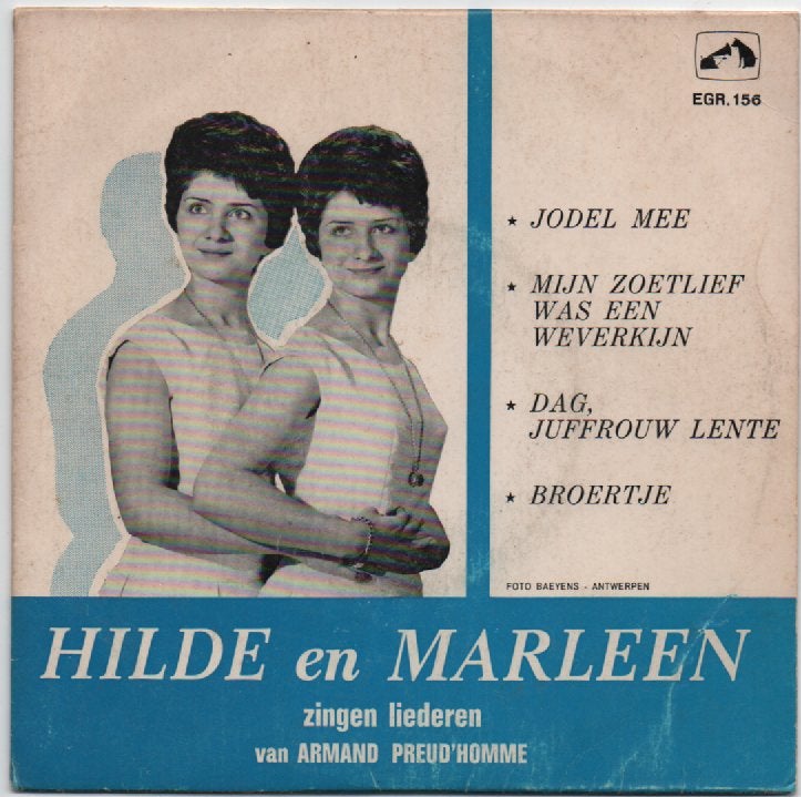 Hilde en Marleen- Jodel Mee ep.l Liederen van Armand Preu, Verzenden, 7 inch, Zo goed als nieuw, Levenslied of Smartlap