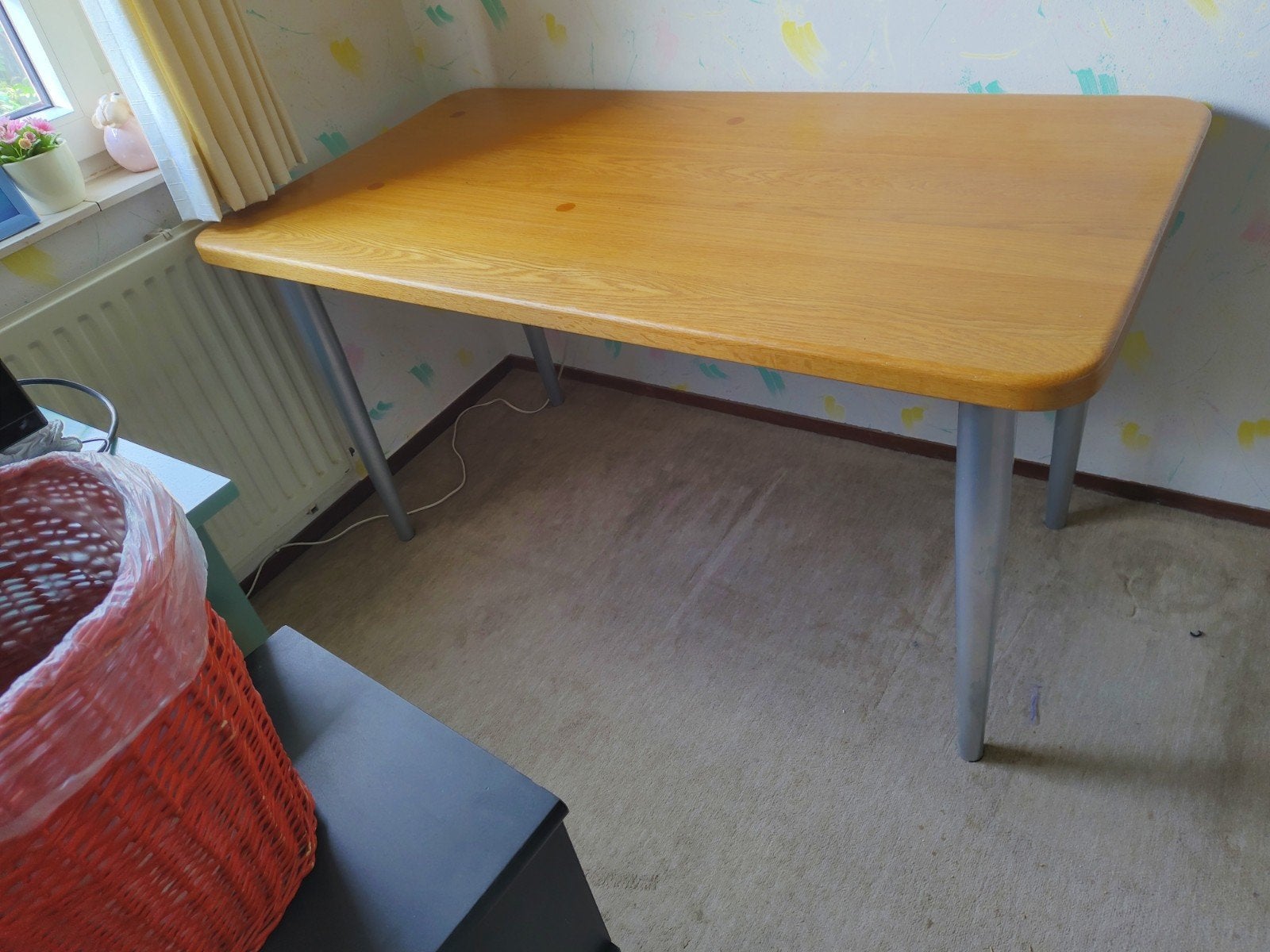 gratis tafel afhalen in Leidschendam, Huis en Inrichting, Ophalen, Gebruikt, Rechthoekig, 50 tot 100 cm
