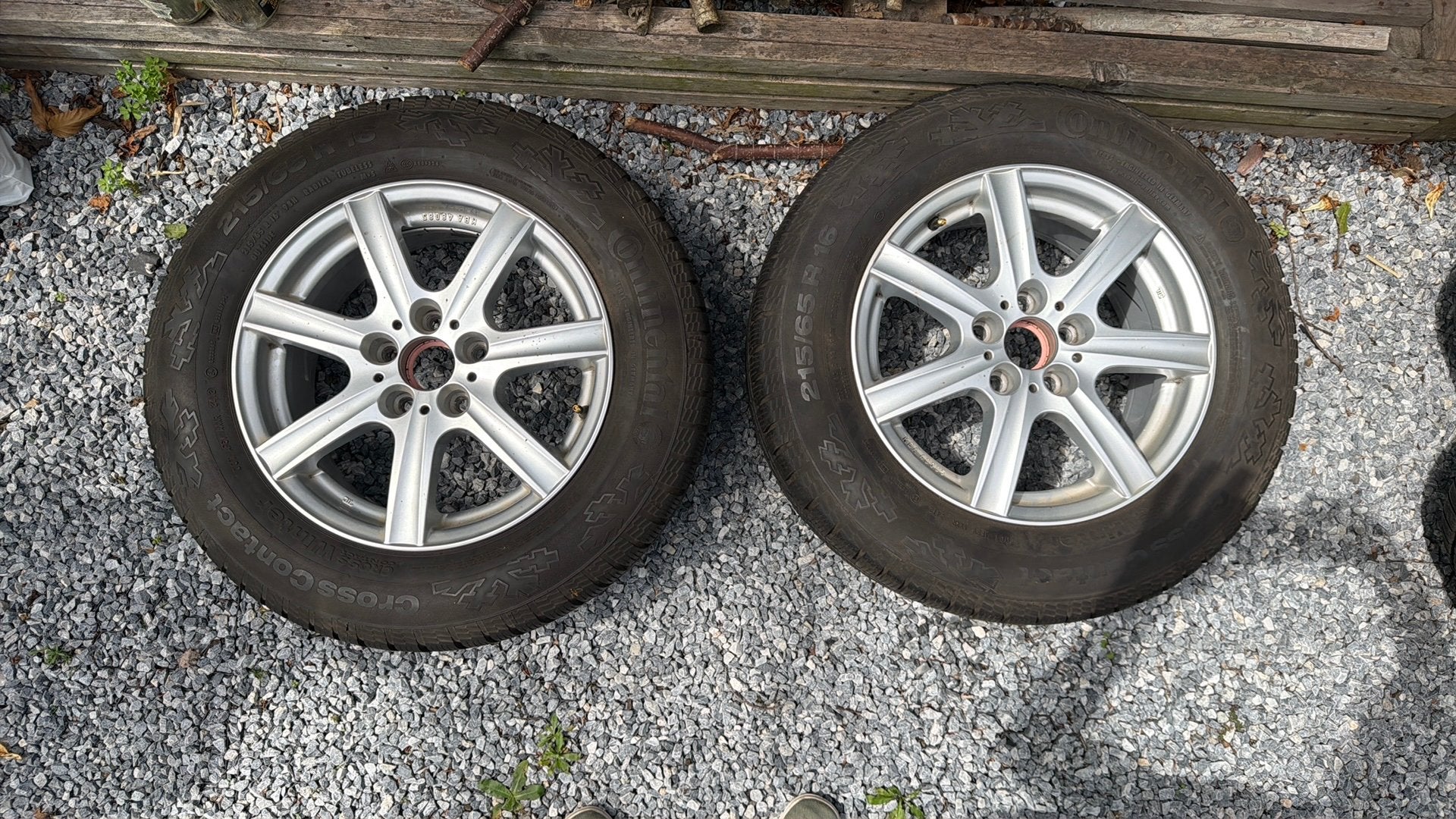 VAG winterbanden velgen 215/65 5x112 volkswagen tiguan, Auto-onderdelen, Banden en Velgen, 16 inch, Banden en Velgen, Ophalen of Verzenden