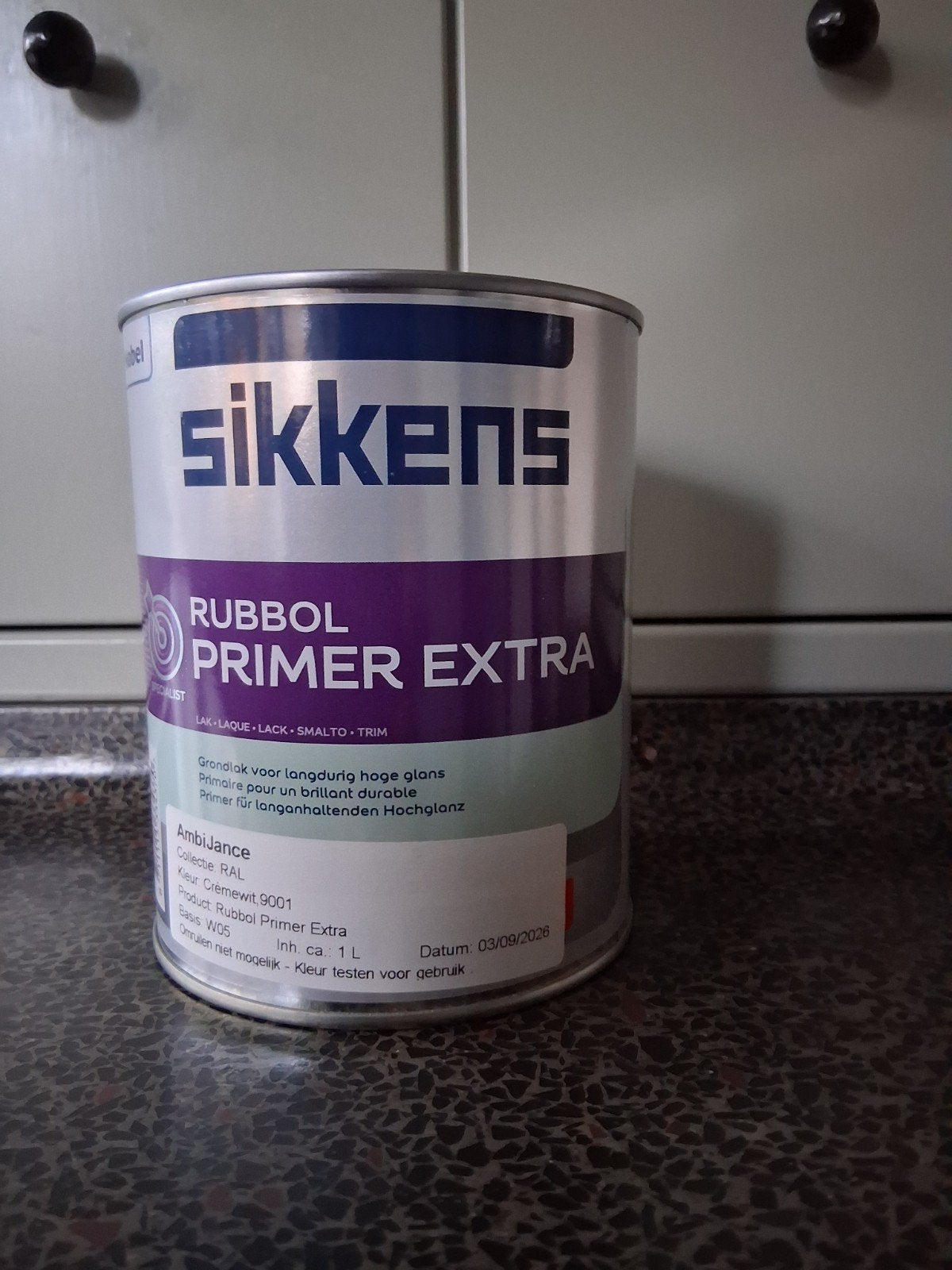Sikkens Rubbol Primer Extra - Crèmewit 1L, Ophalen of Verzenden