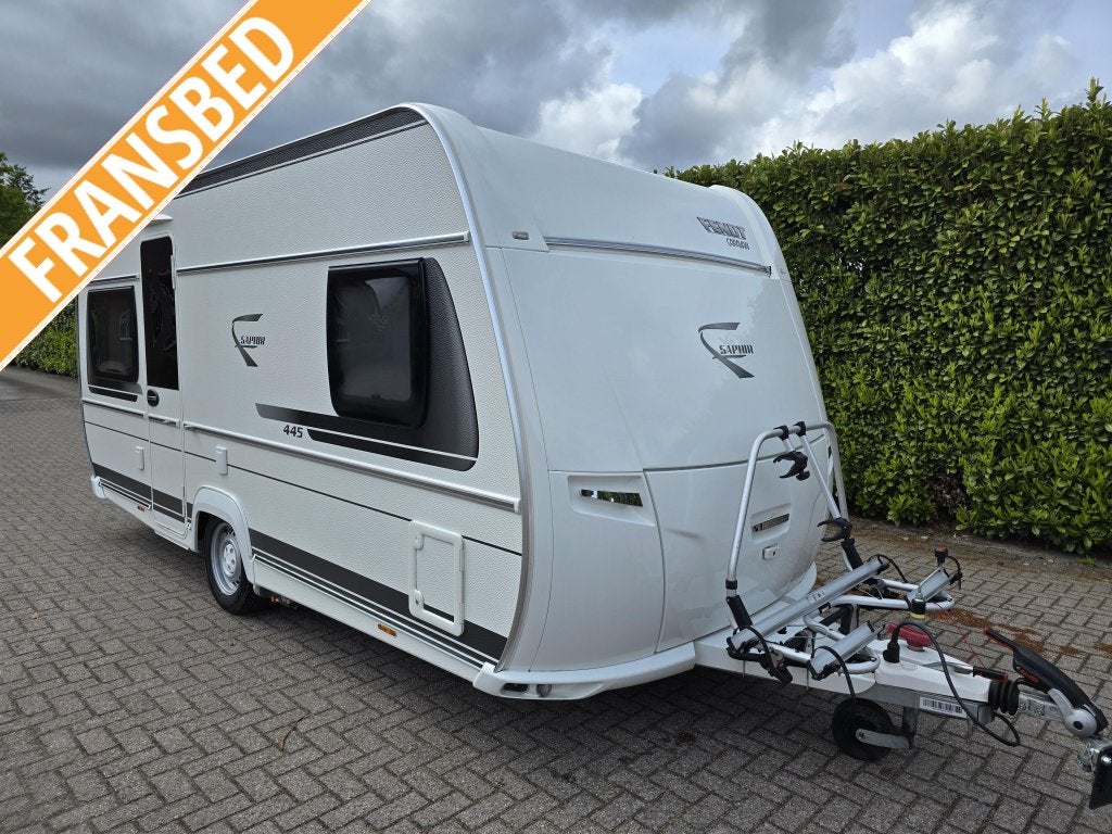 Fendt Saphir 445 TFB Mover Voortent Schotel Fietsendrager, Caravans en Kamperen, Caravans, Rondzit, Schokbreker, Bedrijf, Fendt