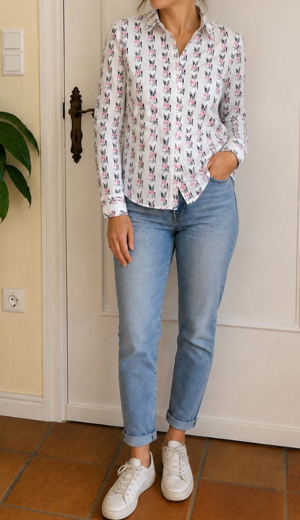 Marc Cain blouse maat N2 / 36, Overige kleuren, Ophalen of Verzenden, Zo goed als nieuw, Maat 36 (S)