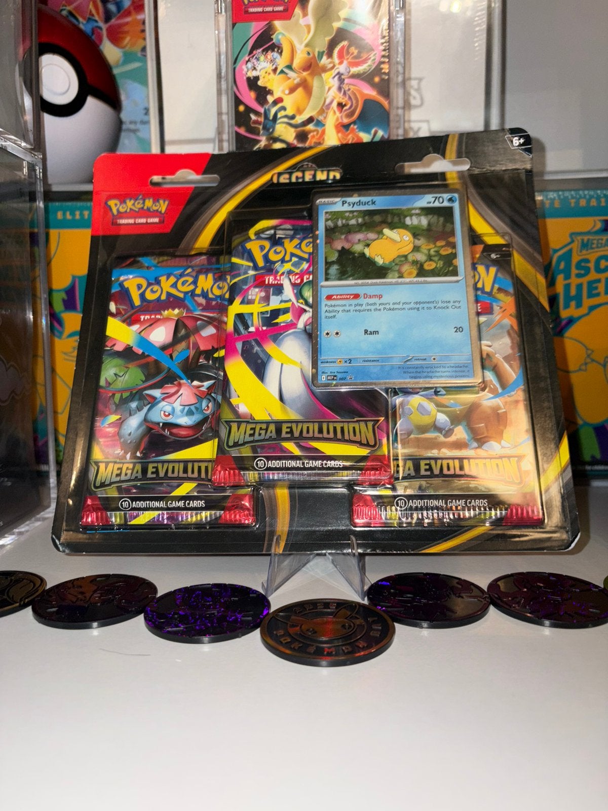 Mega evolution - Psyduck 3 pack blister, Ophalen of Verzenden, Zo goed als nieuw