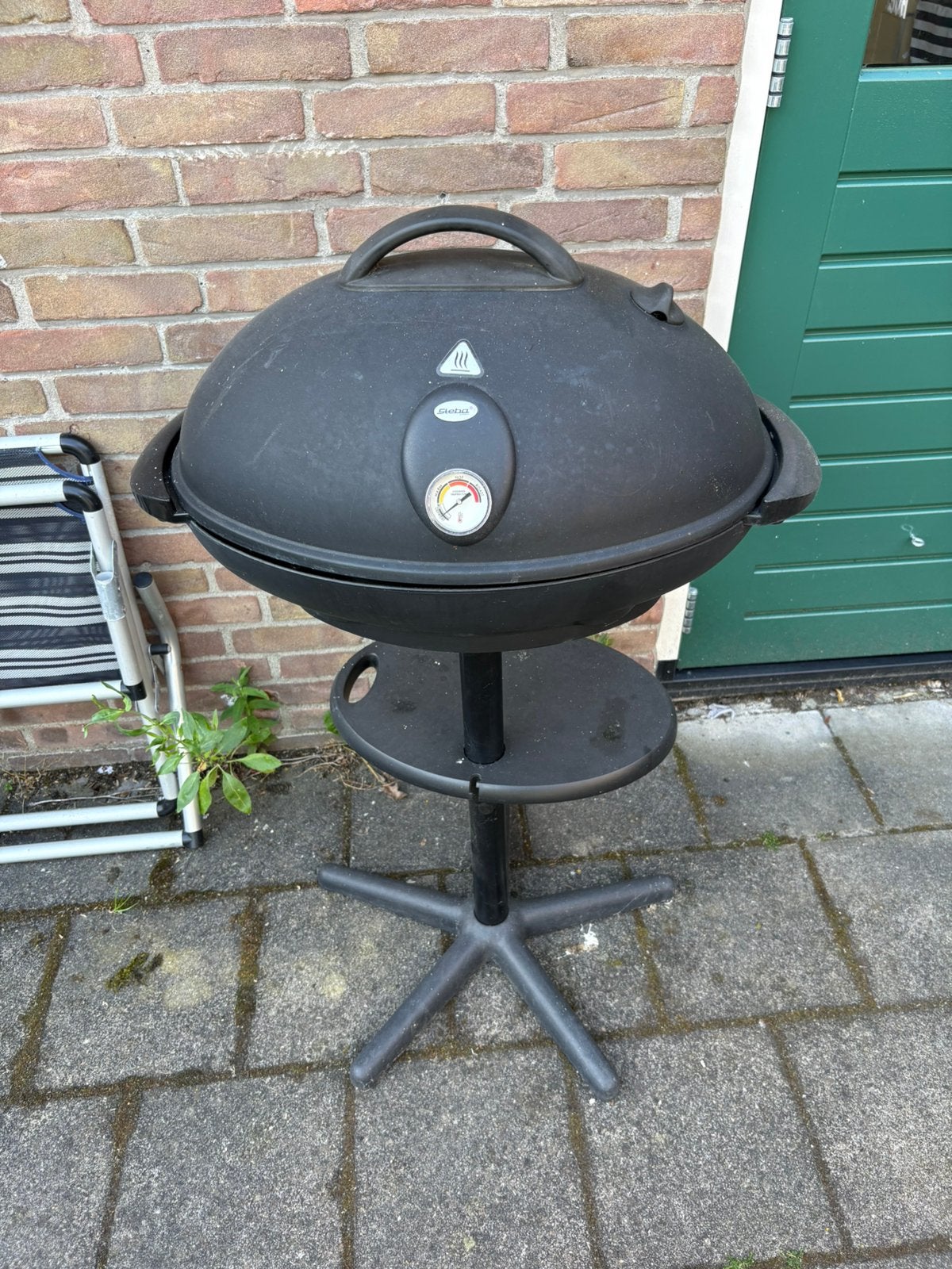 GRATIS Grillplaat inclusief steun en stekker, Ophalen, Gebruikt