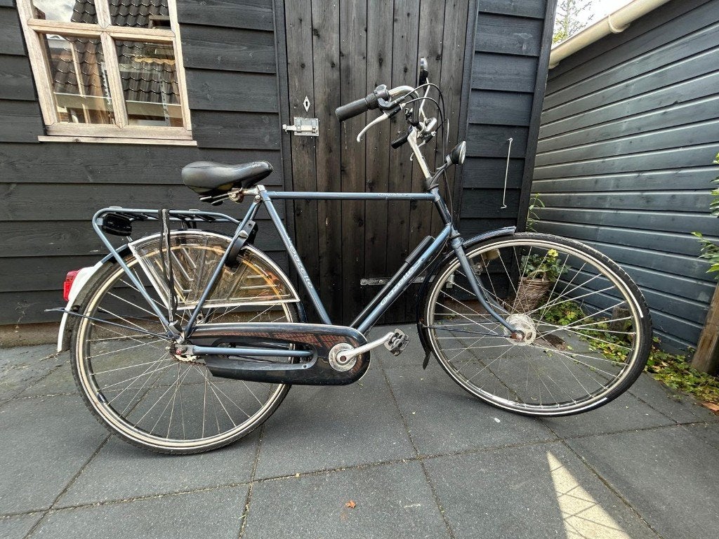 Blauwe herenfiets Gazelle Impala, Ophalen, Gebruikt, Versnellingen, Gazelle