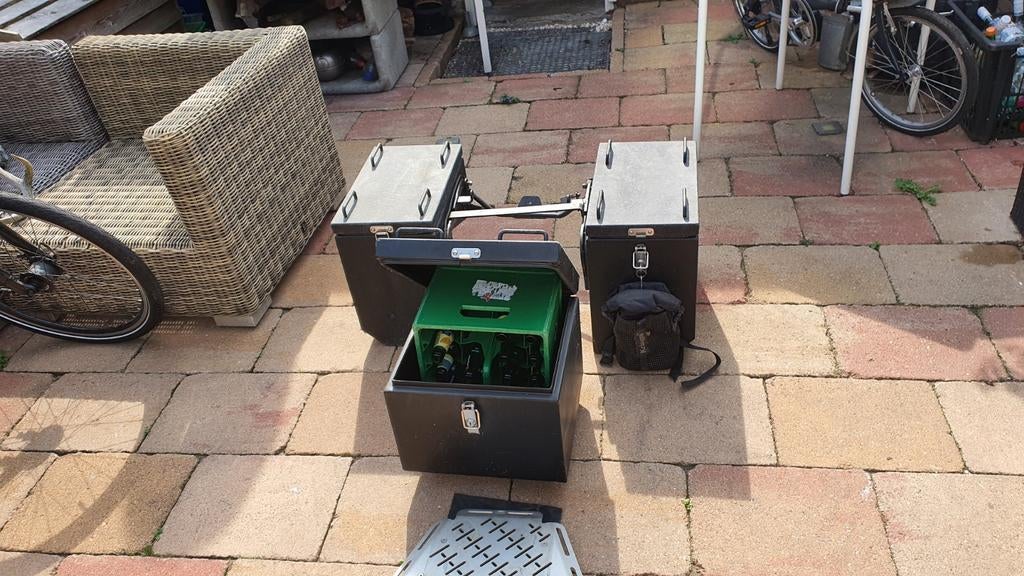 Bmw r1200gs kofferset met beugels. Grote aluminium koffers, Ophalen