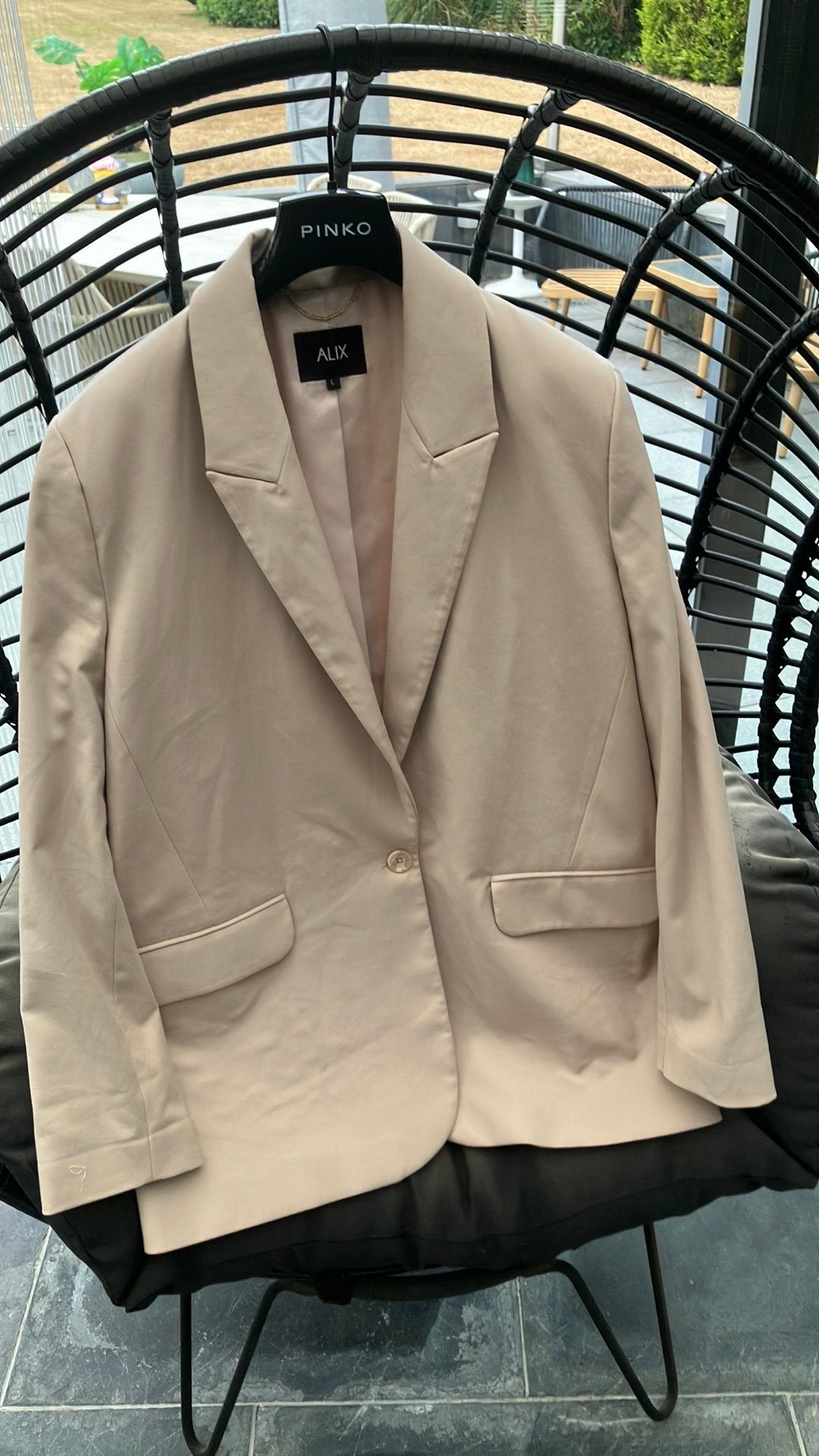 Ecru blazer Alix the Label L, Kleding | Dames, Ophalen of Verzenden, Zo goed als nieuw