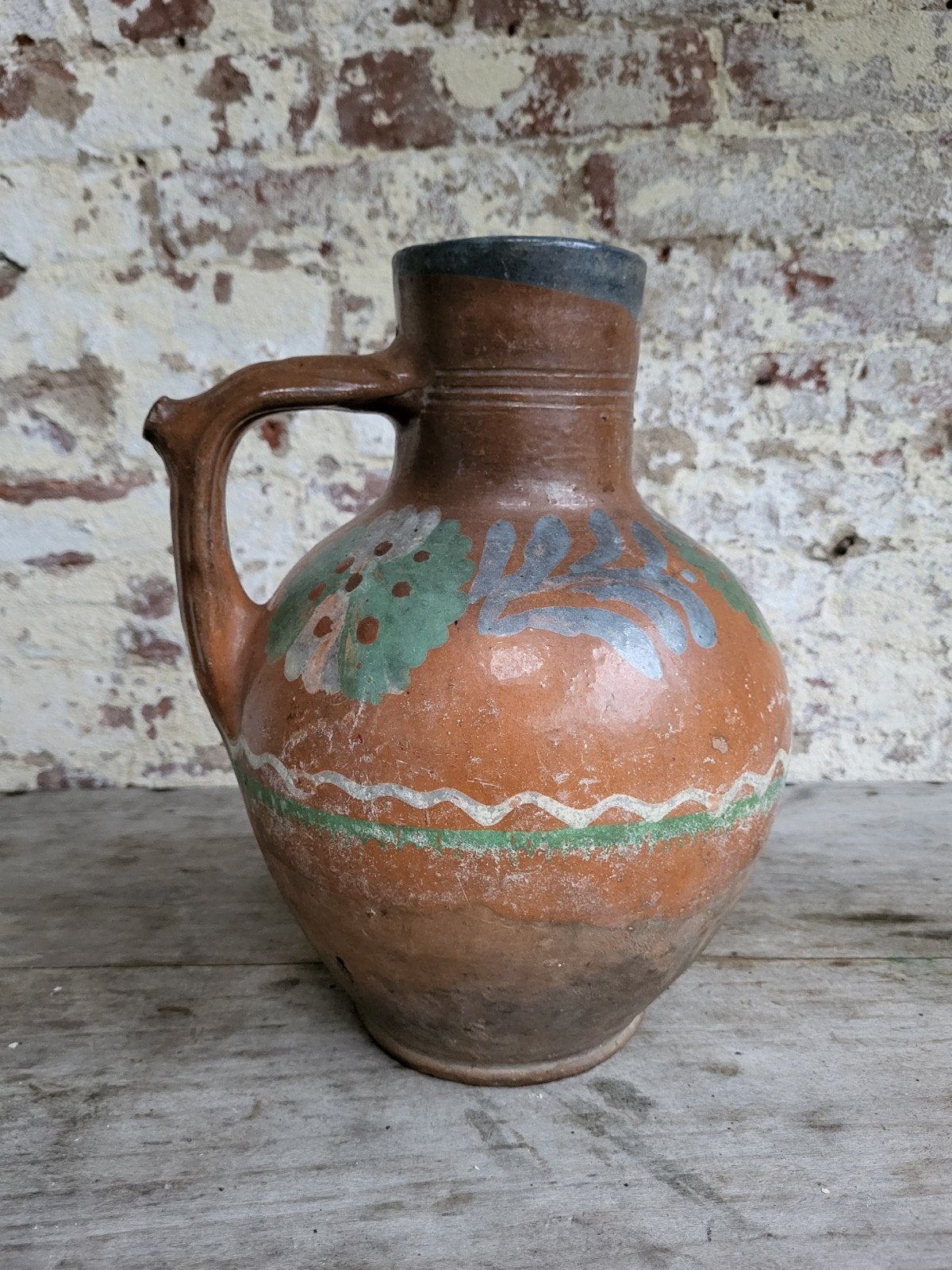 franse brocante oliekruik  / allegonda, Ophalen of Verzenden