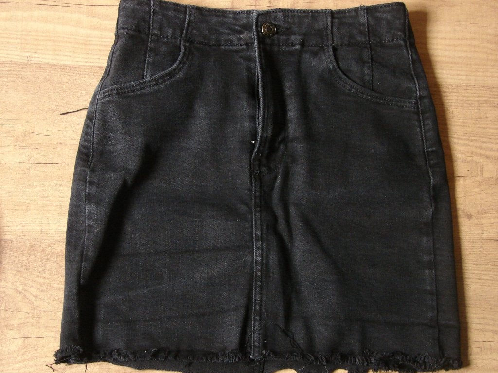 Spijkerrokje zwart, Zwart, Nieuw, Ophalen of Verzenden, Maat 36 (S)