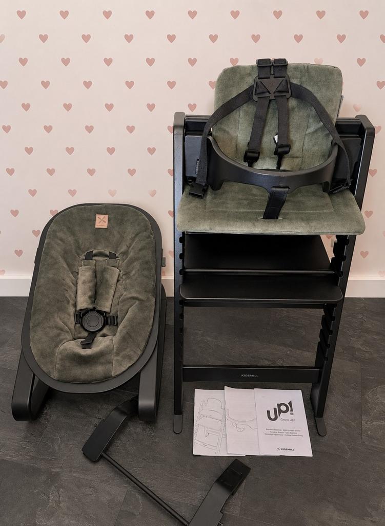 Kidsmill up! Meegroeistoel in zeer goede staat, compleet, Ophalen, Zo goed als nieuw, Meegroeistoel