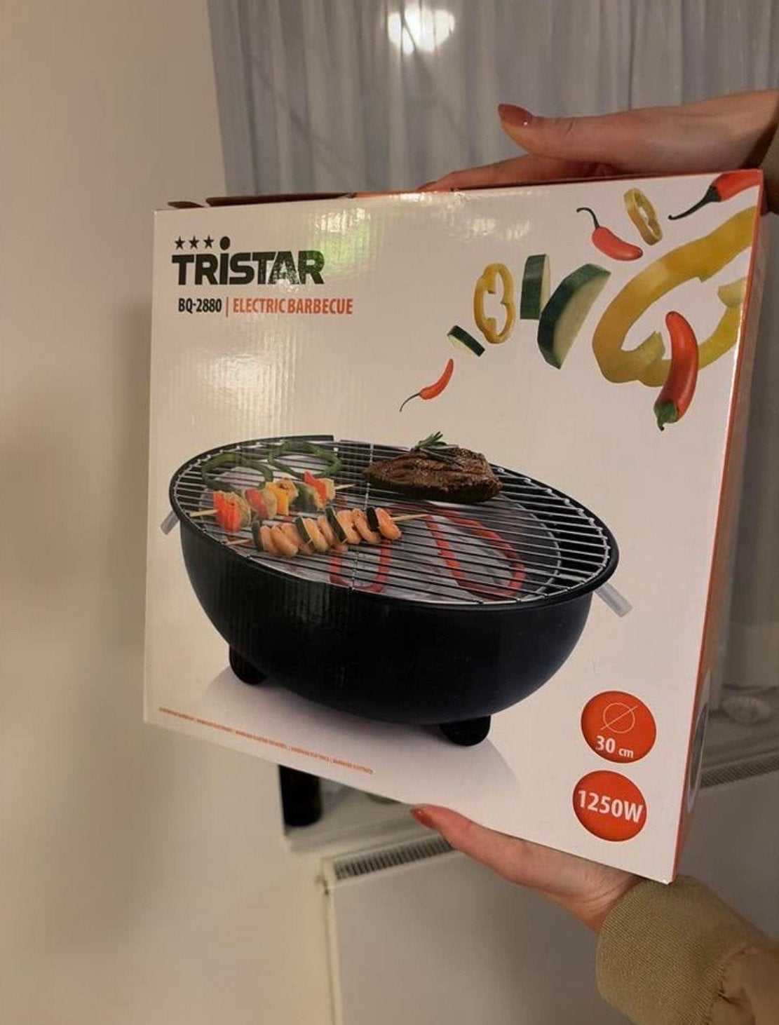 Tristar BQ-2880 Elektrische Barbecue - Nieuw in doos, Tuin en Terras, Elektrische barbecues, Ophalen, Nieuw