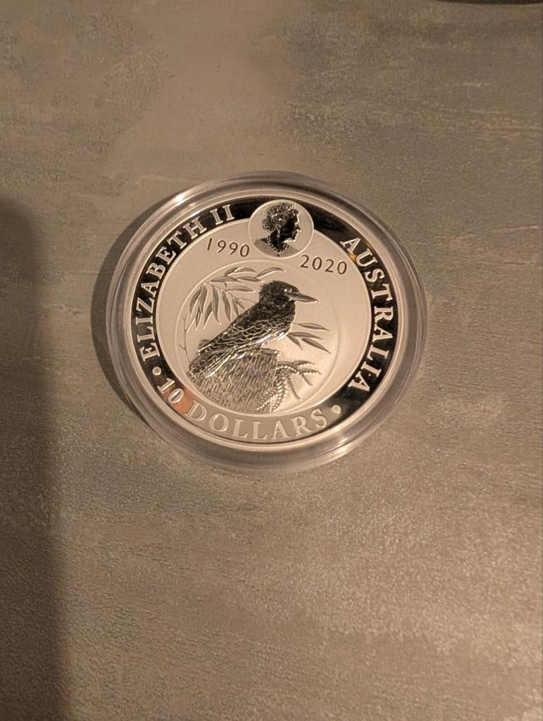 10oz Kookaburra Zilveren Munt 2020, Ophalen of Verzenden
