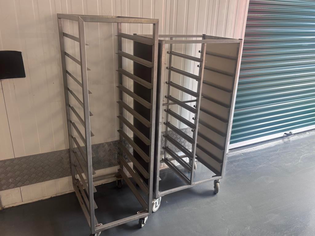 Bakkerswagen Platenkar wagen RVS HORECA, Ophalen of Verzenden, Zo goed als nieuw