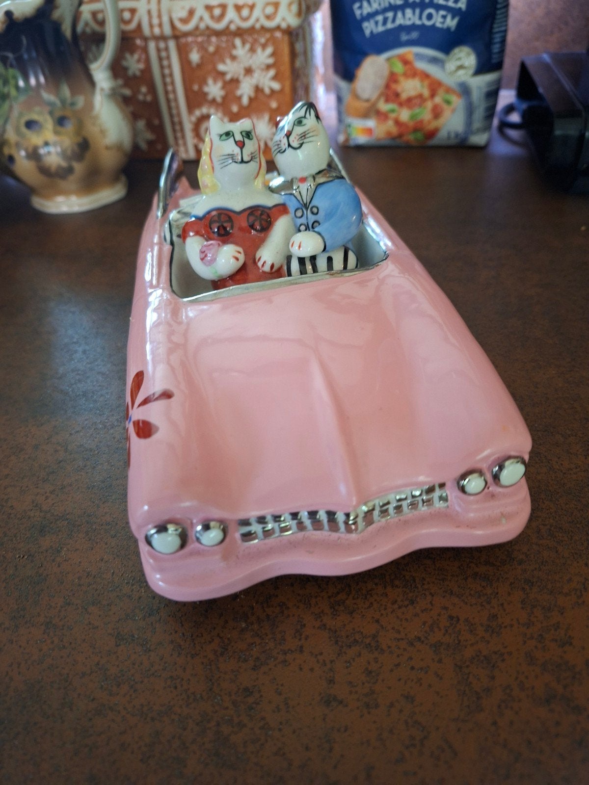 Villeroy & Boch Benedikt Automobile Kattenbeeldje, Ophalen of Verzenden, Zo goed als nieuw, Overige stijlen, Porselein