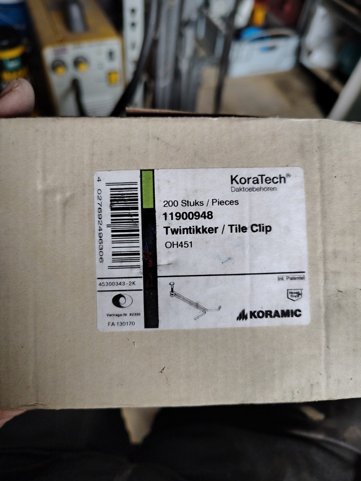 koratech twintikker Panhaken 600 st rvs, Ophalen of Verzenden, Nieuw, 100 tot 250 mm, Rvs