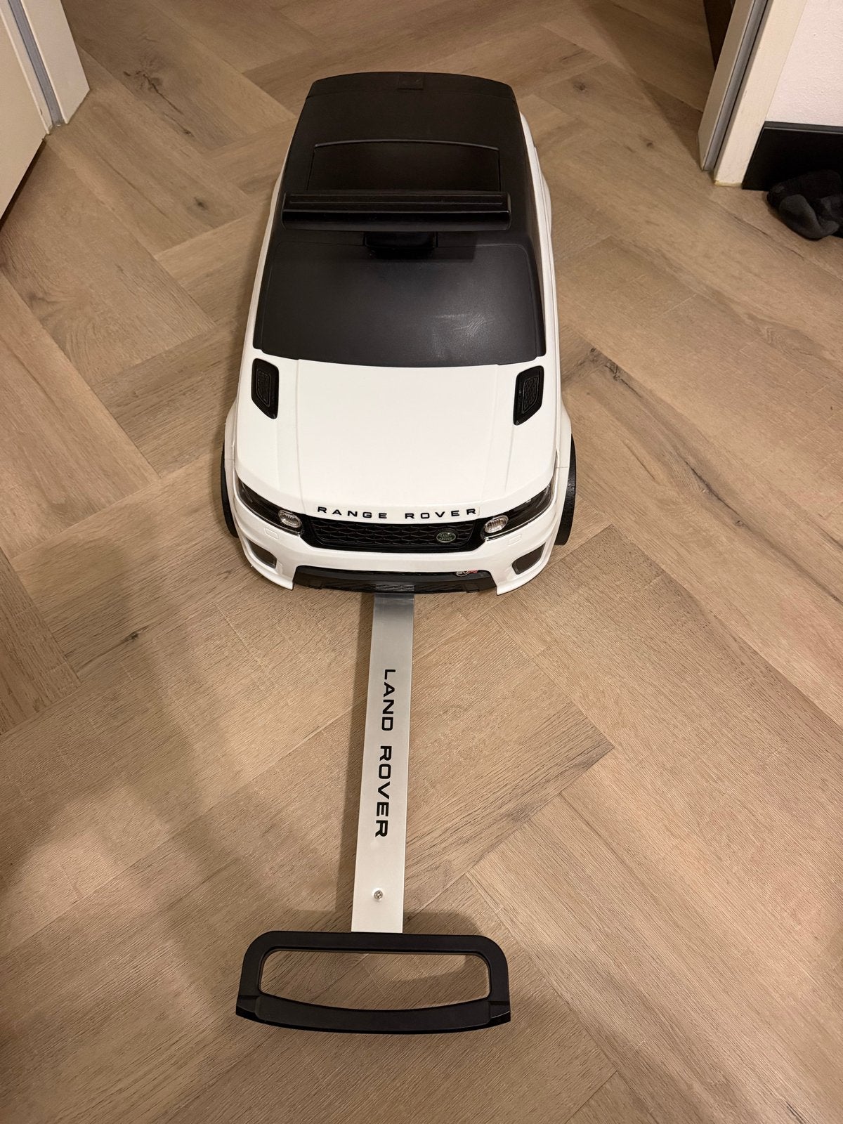 Range Rover Kinderkoffer - Wit/Zwart, Ophalen, Hard kunststof, Minder dan 50 cm, Zo goed als nieuw