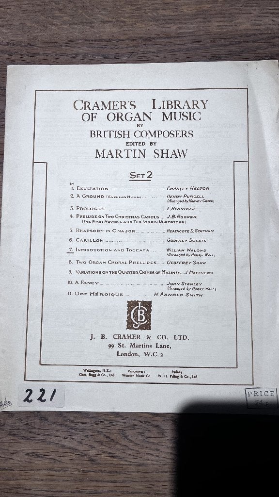 Antiek bladmuziek orgel- Bonset, Walond, Boëllmann, Guilmant, Orgel, Gebruikt, Klassiek, Ophalen of Verzenden