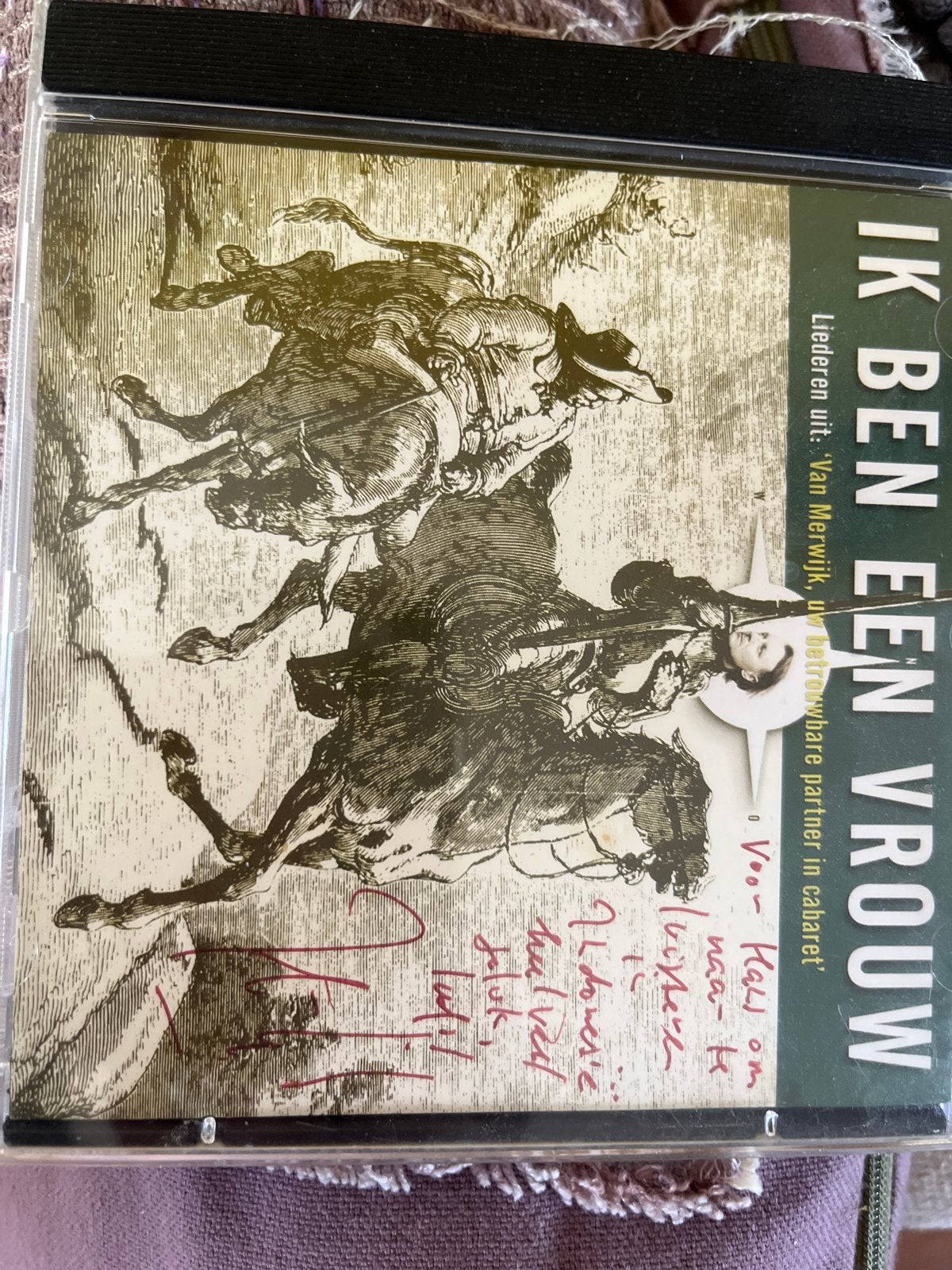 Gesigneerde CD Jeroen van Merwijk - Ik Ben Een Vrouw, Ophalen of Verzenden, Zo goed als nieuw, Album, Gesigneerd