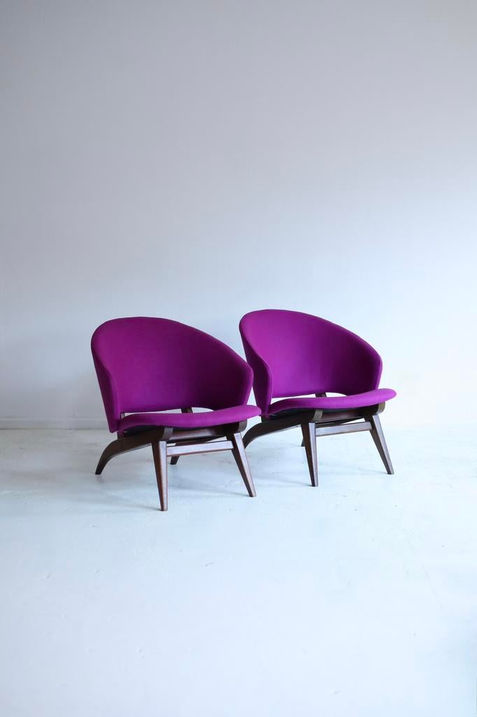 Set van 2 fauteuils model 109, Theo Ruth, Artifort jaren 50, Ophalen, Twee, Overige kleuren, Design