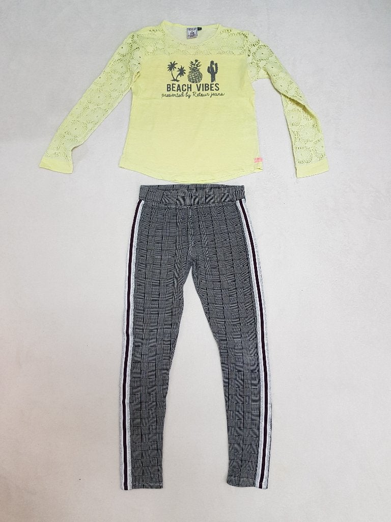 Geweldige Retour / H&M set draagmaat 134/140., Kinderen en Baby's, Kinderkleding | Maat 134, Zo goed als nieuw, Setje, Retour Jeans