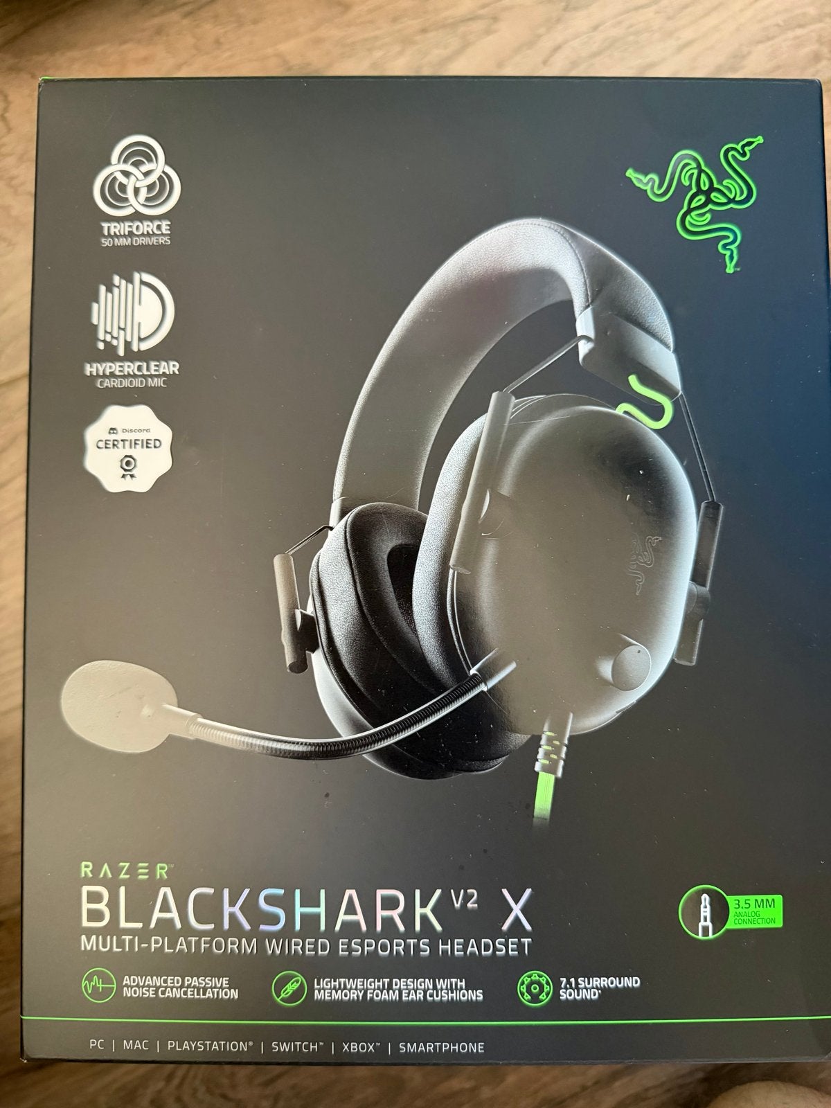 Razer BlackShark V2 X Gaming Headset - Nieuw, Computers en Software, Us, Nieuw, Ophalen of Verzenden, Info@macbas.nl