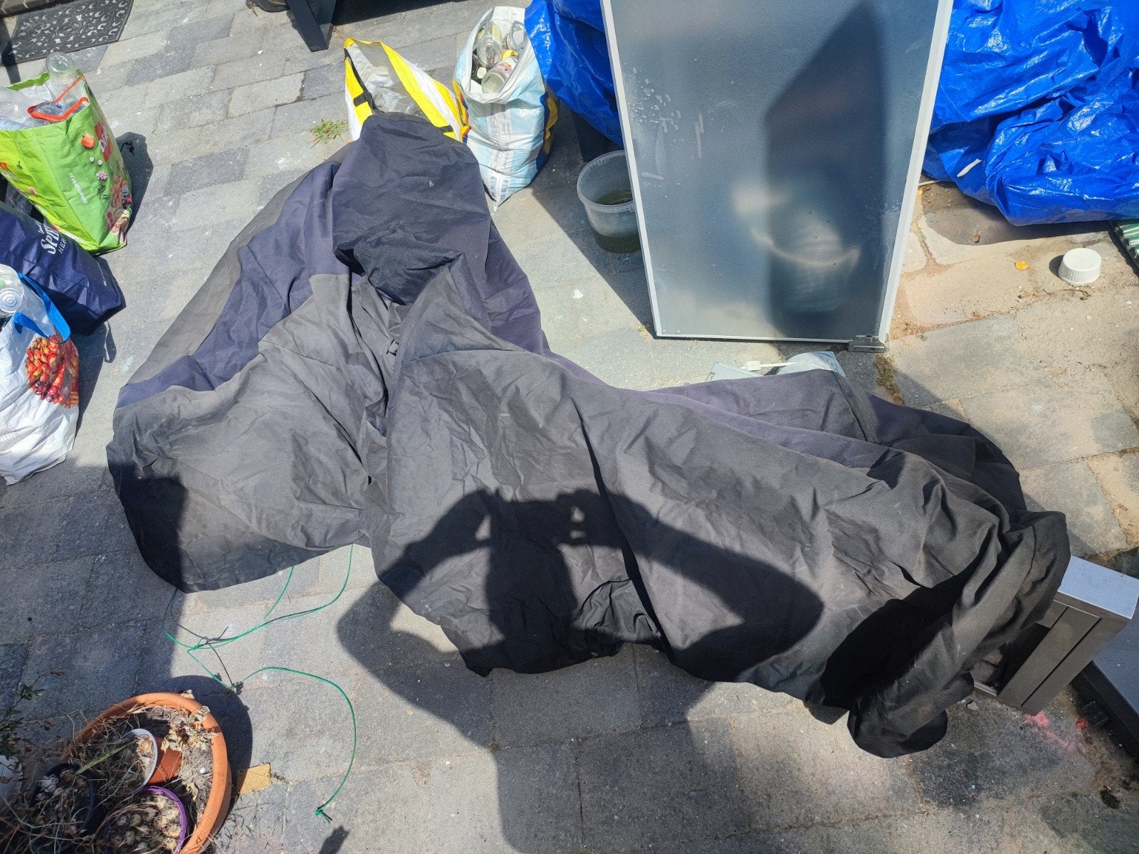 Motorhoes XXL met sissybar, Ophalen of Verzenden, Gebruikt