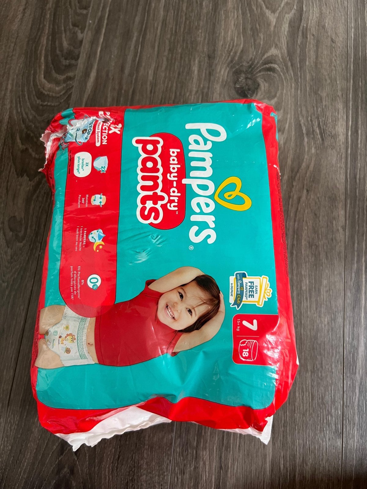 Let op Pampers Baby-Dry Pants Maat 7 (15+ kg) - 181 stuks., Kinderen en Baby's, Ophalen of Verzenden, Nieuw