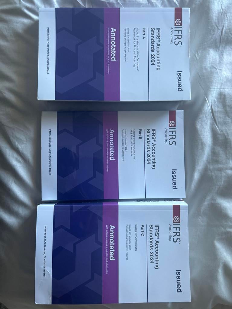 IFRS Accounting Standards 2024 - Complete set (3 delen), Ophalen of Verzenden, Gamma, Zo goed als nieuw, HBO