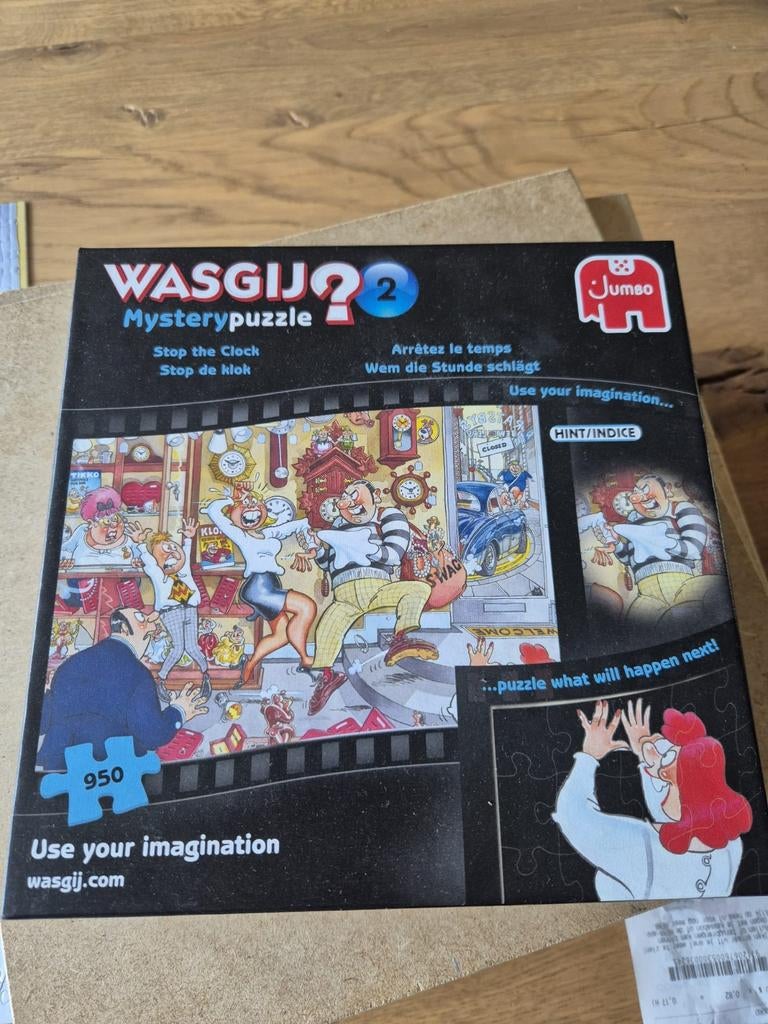 Wasgij? 2 Mystery Puzzel - Stop de Klok (950 stukjes), Ophalen, 500 t/m 1500 stukjes, Gebruikt, Legpuzzel