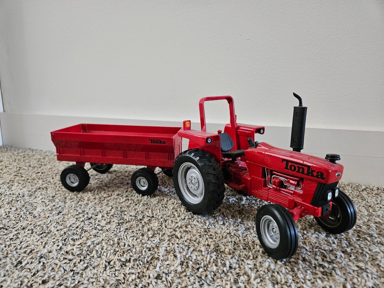 Tonka tractor met aanhanger, Ophalen, Gebruikt