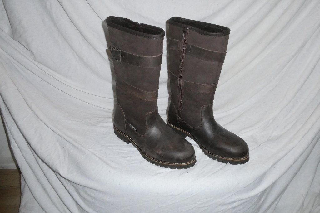 Dames outdoor laars mt 38 bruin / leer, Hoge laarzen, Bruin, Ophalen of Verzenden, Zo goed als nieuw