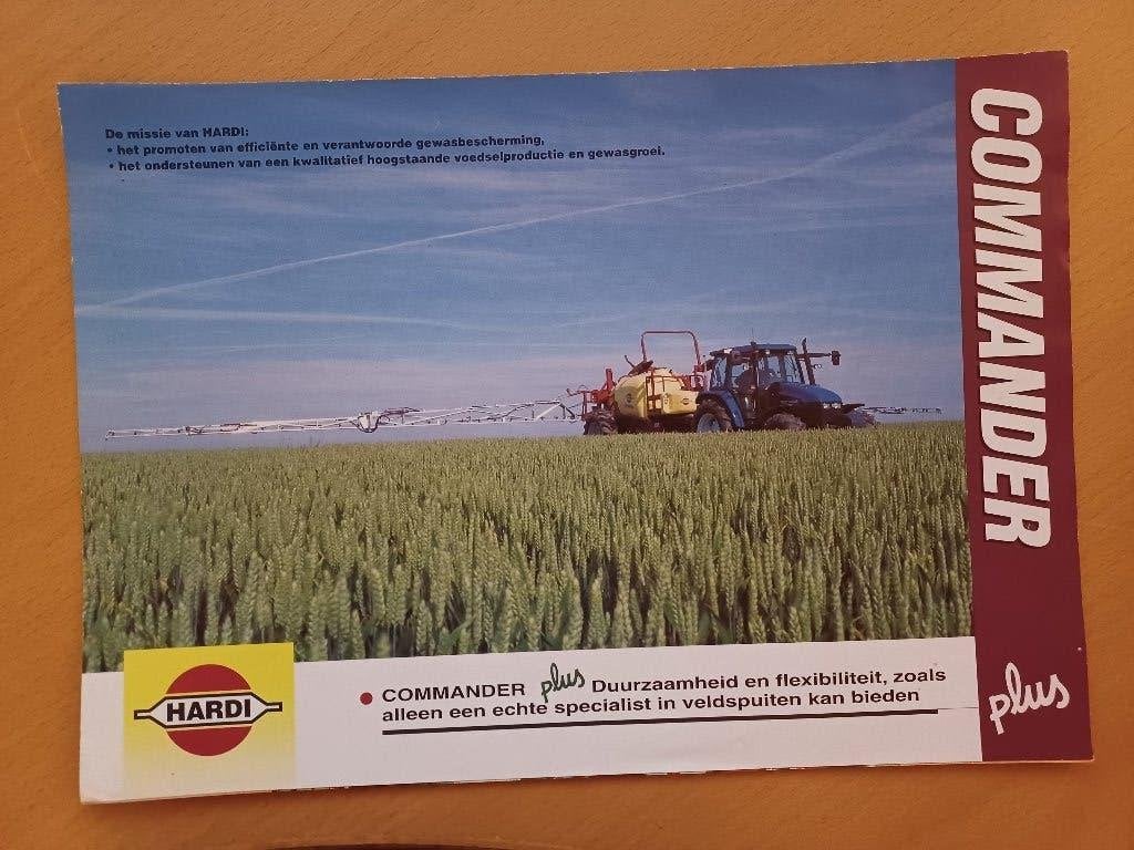 Folder Hardi commander veldspuiten, Ophalen of Verzenden, Gelezen, Tractor en Landbouw