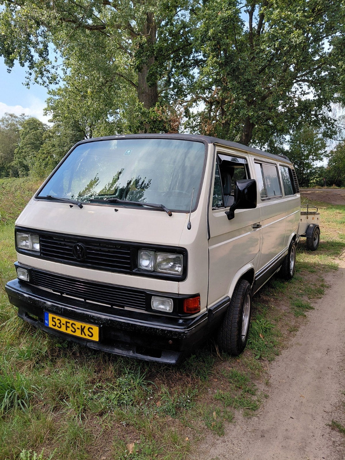 VW T3 Multivan 1.9 TDI 7-persoons kampeerwagen, Caravans en Kamperen, Campers, Buscamper of Camperbus, Raamblindering, Reservewiel