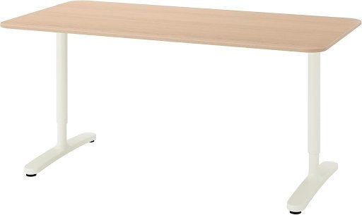 IKEA BEKANT Bureau, Ophalen, 160 cm, Gebruikt, Scandinavisch