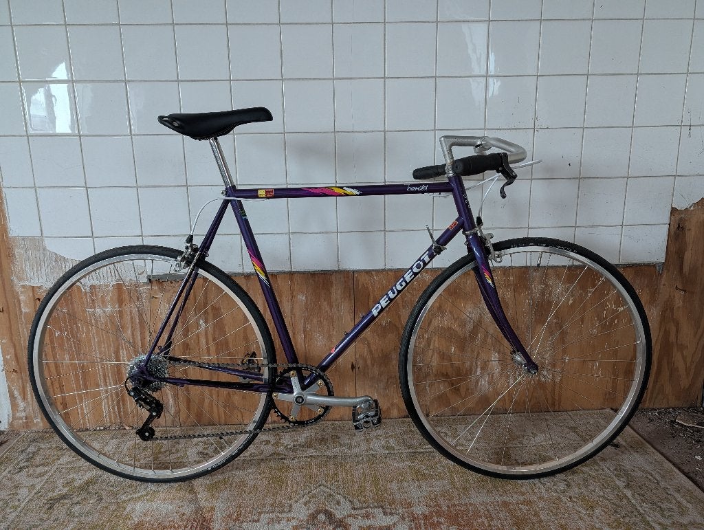Peugeot racefiets 60cm 7versnellingen met nieuwe onderdelen, Fietsen en Brommers, Fietsen | Racefietsen, Staal, Zo goed als nieuw